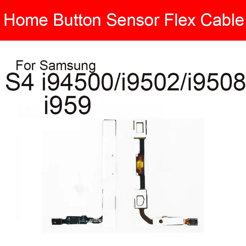 

Home Button Key Return Light Sensor Menu Keyborad Flex Cable For Samsung Galaxy S4 I9500 Home Button Menu Flex Ribbon Cable