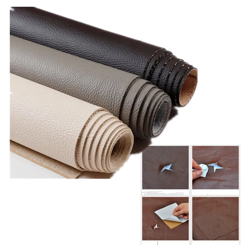 Self-Adhesive Leather Tape 50 x 135 cm Leather Repair Patch for Sofas Couch 