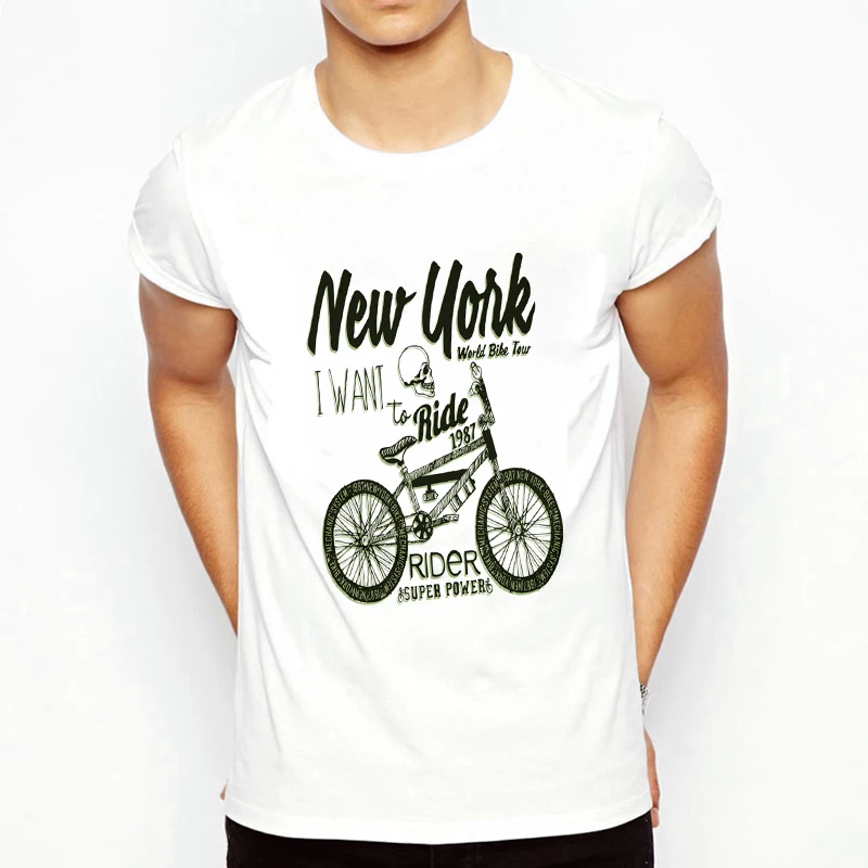 

I Want To Ride Printed 2020 Men's T-shirts Summer Fashion t shirt Men Casual O-Neck Man Tshirt Funny T-shirt homme Top Tees Male