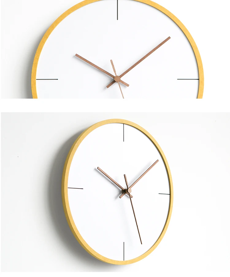 Nordic Clock Creative Fashion Wall Clocks Living Room Home Modern Minimalist Watches Bedroom Personality Mute Hanging Watch