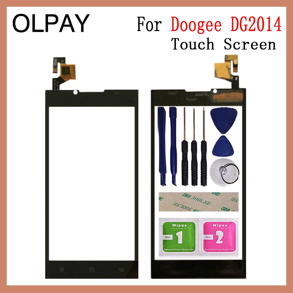 

OLPAY 5.0'' New 100% Mobile Phone TouchScreen For Doogee DG2014 Touch Screen Digitizer Sensor Touch Panel Glass Repair