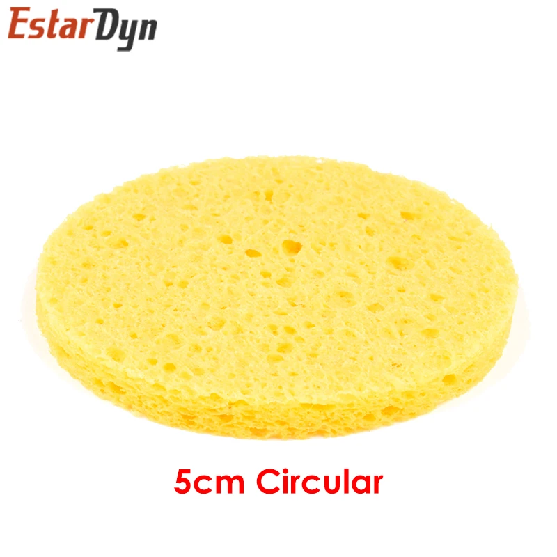 10Pcs 6CM*6CM High Temperature Resistant Sponge Electric Iron Tip Cleaning Sponge Rectangular 6CM*6CM