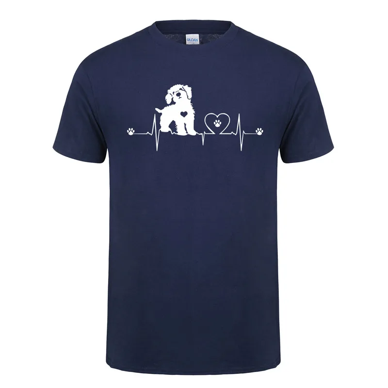 Goldendoodle футболки Для мужчин любовь сердцебиение собаки футболка и шорты с