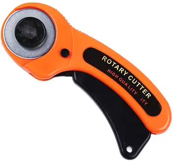 

LMDZ Rotary Cutter, 45mm Rotary Fabric Cutter for Fabric, Card Paper Sewing Quilting Roller Fabric Cutting Tailor Scissors Tool