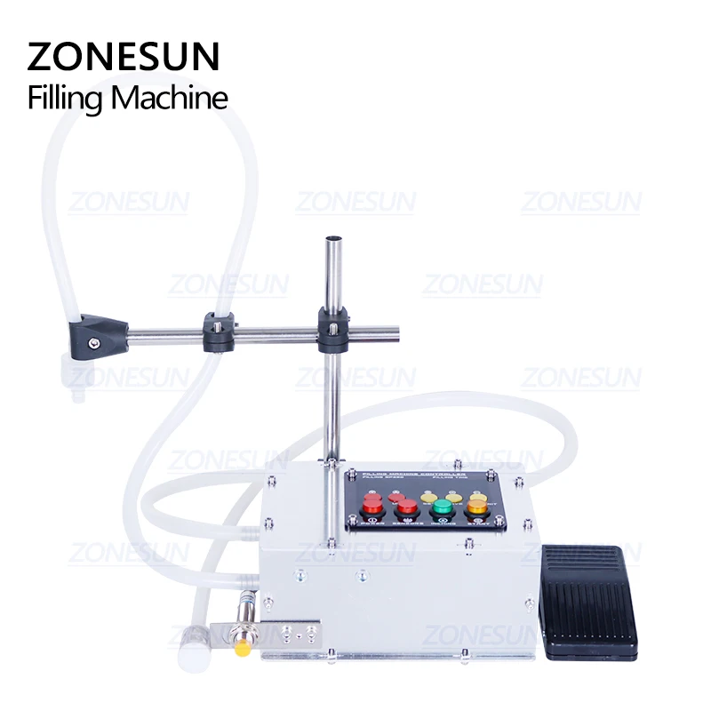 ZONESUN Intelligent induction liquid filling machine Small liquid high-precision heat-resistant filling machine 6
