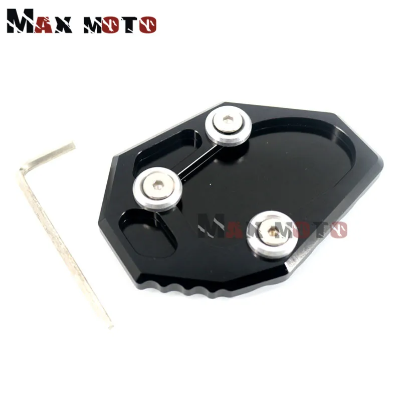 For YAMAHA YZF MT-07 MT07 FZ07 XJ6 XJ6N FZ6 FZ6R Motorcycle CNC Kickstand Foot Side Stand Extension Pad Support Plate Enlarge