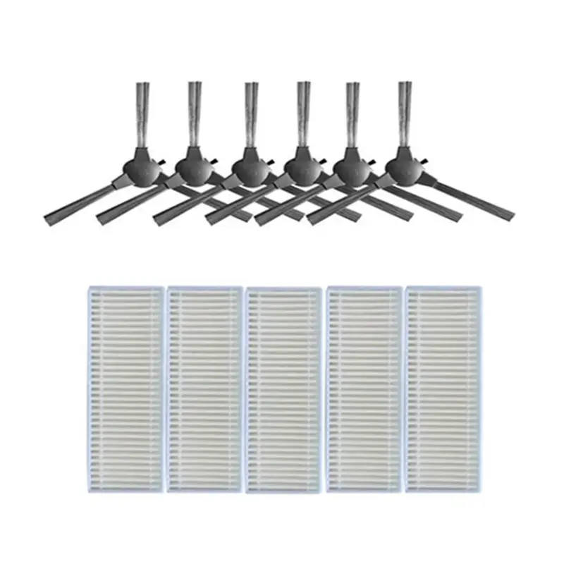 Aspirador de pó Robótico Hepa Filtro Escova Lateral Peças Substituição para Aspirador de pó D2001