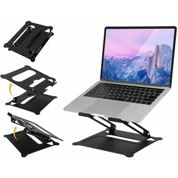 

Multifunctional Portable Foldable Heat Dissipation Aluminum Alloy Notebook Computer Lifting Bracket Adjustable At Any Angle