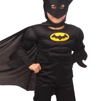 Halloween Carnival Muscle Batman Costumes Mask Cloak Movie Character Superhero Cosplay Masquerade Evening Superman Role