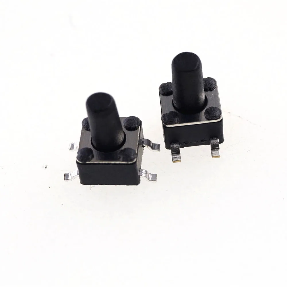 1000pcs/Tape &amp Reel 4.5x4.5 mm Tactile Switch SPST-NO Top Actuated Surface Mount Height 3.8 4.3 4.8 5 250gf SMT Reflow Solder |