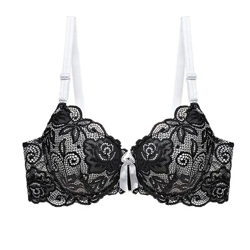 Для женщин, сексуальное нижнее белье, бюстгальтер, модное женское сексуальное на завязках кружево удобный бюстгальтер, пуш-ап, нижнее белье, пижамы без косточек 661BR10
