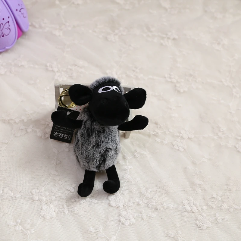 1 шт. овечки плюшевые игрушки для брелка плюшевые мягкие животные маленькие кулоны-куклы свадебный подарок для вечеринки овечка плюшевый брелок для ключей игрушки