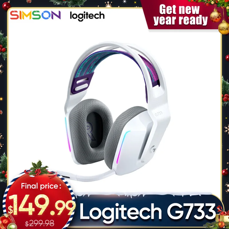Logitech G733 Wireless Headphone with Microphone for PC LIGHTSPEED RGB KDA Gaming Headset X 2.0 Limited Edition Earphone | Электроника