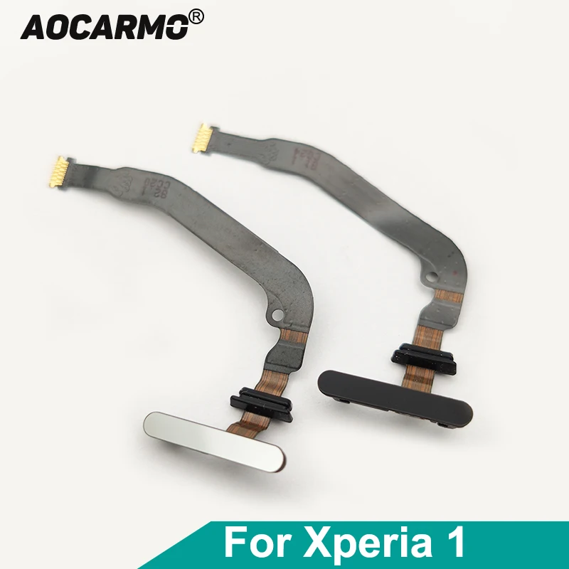 Aocarmo для Sony Xperia 1 / X1 XZ4 J8110 J9110 SOV40 переключатель питания вкл/выкл сенсор отпечатков