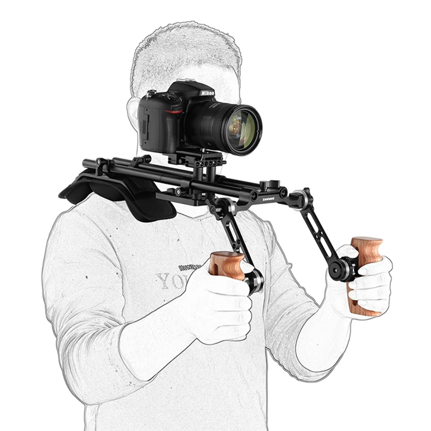 CAMVATE Pro плечевая Опора с Manfrotto БЫСТРОРАЗЪЕМНАЯ опорная пластина и розетка