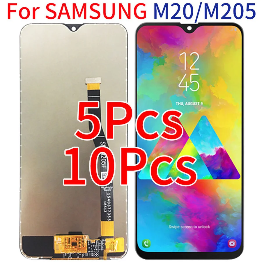 10pcs/5pcs LCD Display with Touch Screen Digitizer Assembly For Samsung Galaxy M20 M205 M205F SM-M205F/DS | Мобильные телефоны и