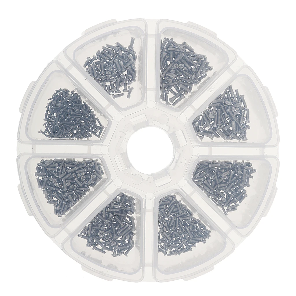 

100-Piece Repair Screws Set for Men Eyeglass & Watch Eyewear Accessories with Convenient Revolving Organizer