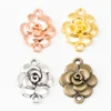 30  pcs Vintage Flower Connector zinc alloy charms pendant DIY Bracelet Necklace metal jewelry accessories Making ► Photo 1/3