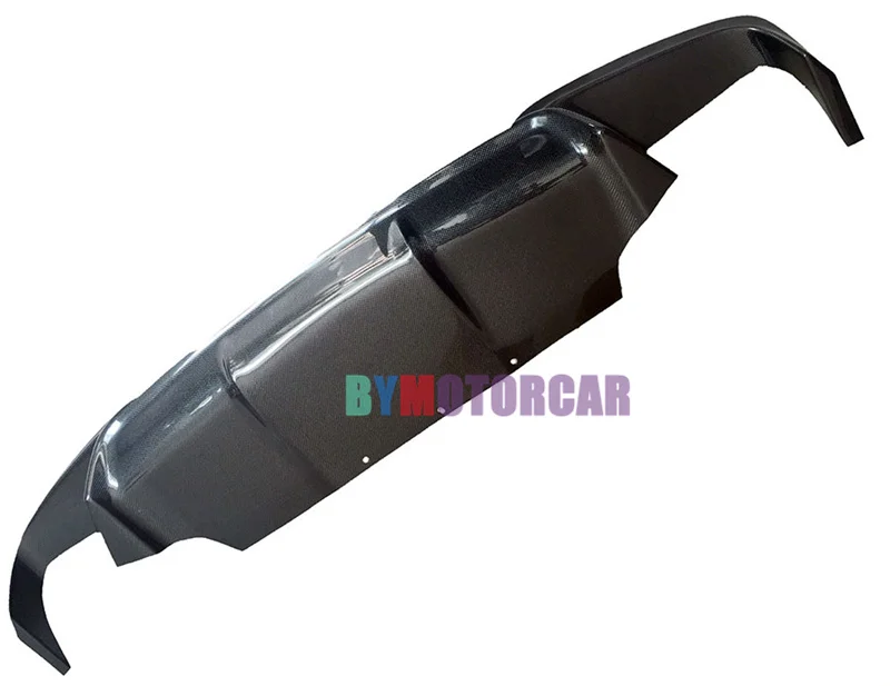 Двусторонний двойной задний диффузор из углеродного волокна подходит для BMW 6 Series