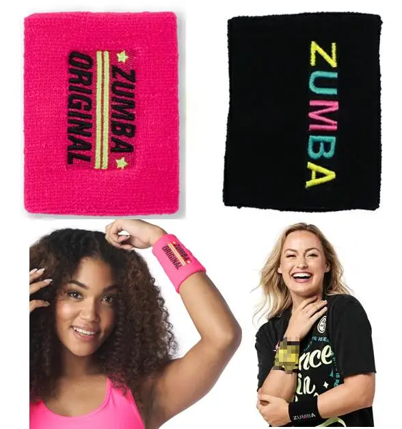 FIT веселый ZUMBA носить ACC Женский трикотажный хлопок zumba фитнес модный браслет |