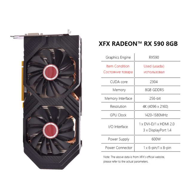 Xfx Radeon Rx 470 8gb Graphics Cards Gddr5 256bit Gaming Video Card Directx  12 Desktop Computer Gpu Dvi-d/hdmi/dp(rx 470/rx 590) - Graphics Cards -  AliExpress