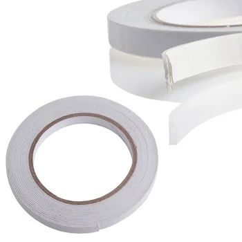 

5m White Double Sided Strong Sticky Self Adhesive Foam Tape Mounting Fixing Pad