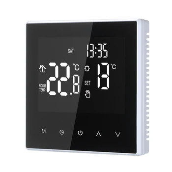 

Digital Temperature Controller Thermostat Smart Weekly Circulation Programmable Electric Underfloor Heating Large LCD Screen 16A