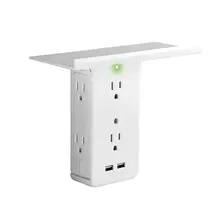 USB розетка полка настенный штекер США мульти вилки розетка полка 8 портов Защита от перенапряжения 6 настенных розеток удлинители