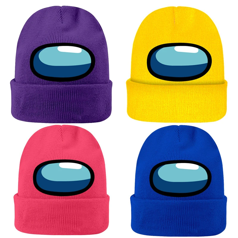 

2020 Winter Among Us Game Impostor Warm Knitted Hats Men's Women's Couples Cold Proof Keep Warm Skullies Beanies Soft Hat
