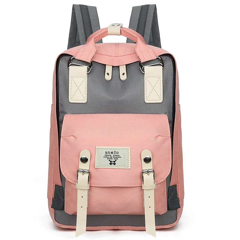 pink gray Школьный рюкзак для девочек, маленькие школьные рюкзаки для девочек, сумки для девочек с единорогом и пончиком, высота 35 см - Цвет: pink gray