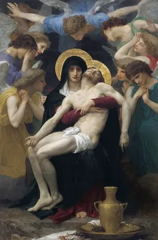 

wholesale painting # good quality #36" inch # William-Bouguereau suffering Jesus Christ print canvas oil painting-free shipping