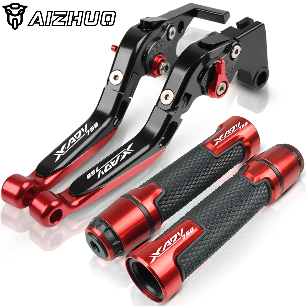 CNC Алюминий мотоцикла тормозной рычаг сцепления ручками для Honda XADV750 XADV 750 X-ADV 750 XADV X ADV 750 - Цвет: red3