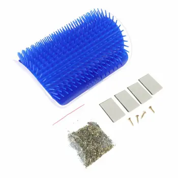 

Pet Products For Cats Brush Corner Cat Massage Self Groomer Comb Brush With Catnip Cat rubs the face a tickling comb