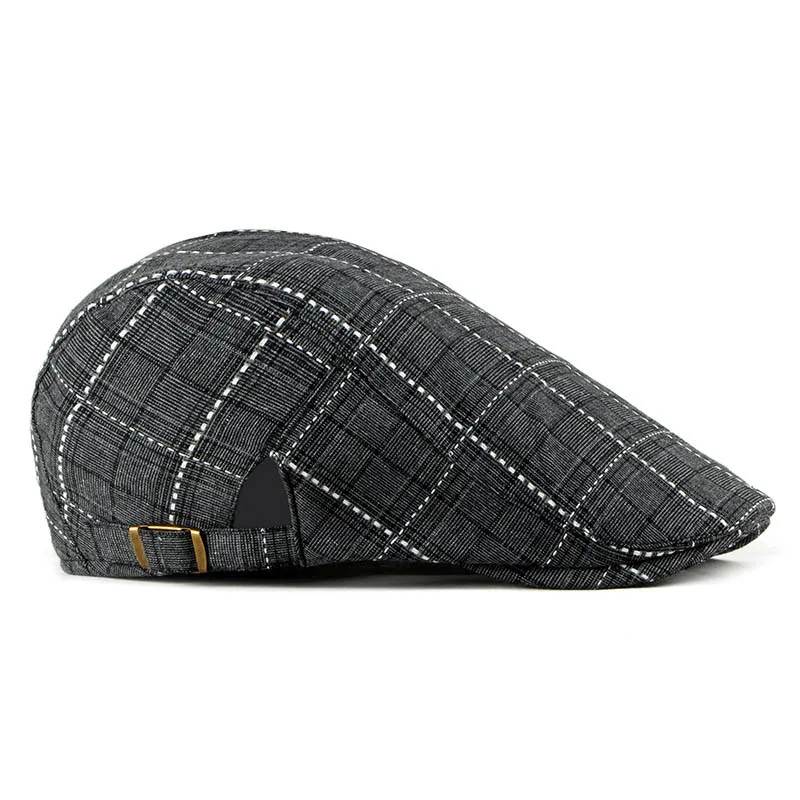 Мужские Женские береты Chapeau Femme Hiver британская шляпка Gorras Para Hombre мужской Клетчатый бере винтажный берет