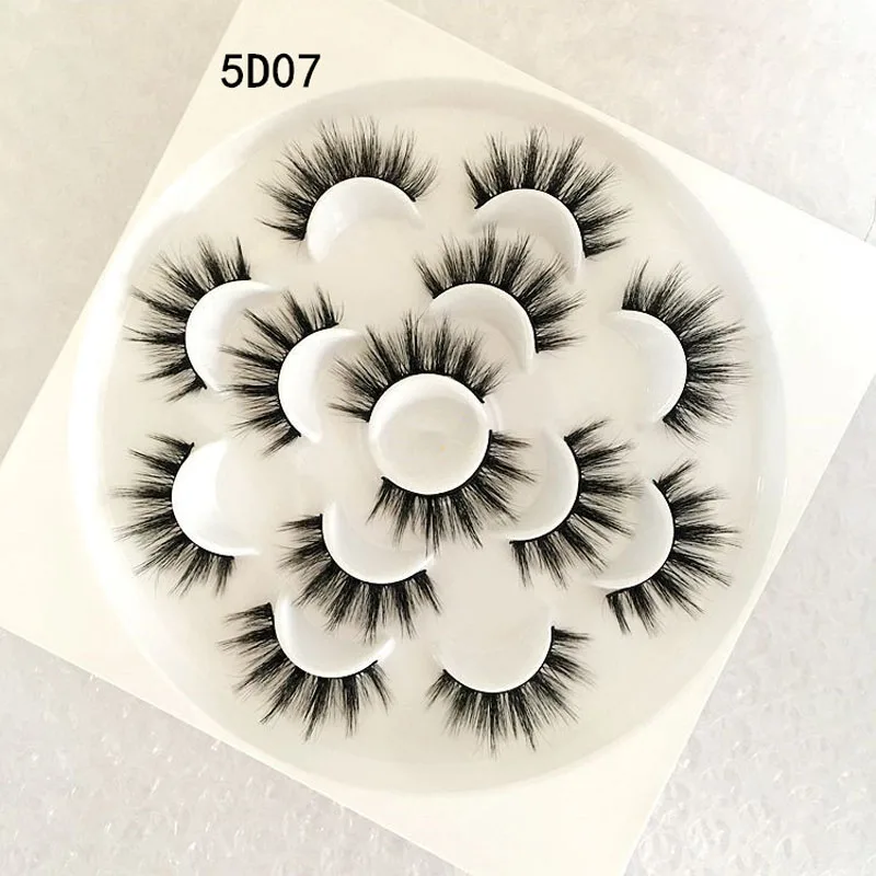 7 Pairs Lotus Plate 3D Faux Mink Lashes Split Thick Natural Long False Eyelashes Volume Fake Lashes Makeup Extension Eyelash 7 Pairs Lotus Plate 3D Faux Mink Lashes Split Thick Natural Long False Eyelashes Volume Fake Lashes Makeup Extension Eyelash