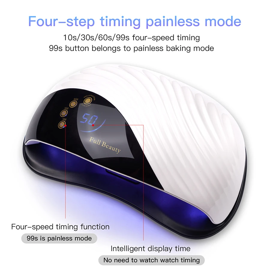 84W UV LED Nail Lamp Manicure High Power Auto Sensor Nail Dryer 42 LEDs Quick Curing All Gel Polish LCD Touch Display 4