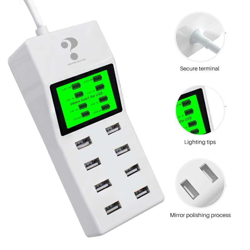 Winhow многопортовое USB зарядное устройство для мобильного телефона планшета MP3 4 цифровая камера Универсальная умная Быстрая зарядка настенная 8А usb-хаб-адаптер