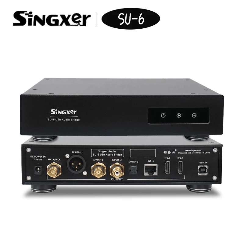 Singxer SU 6 Audio Интерфейс XMOS XU208 CPLD фемтосекундные часы цифровой интерфейс USB