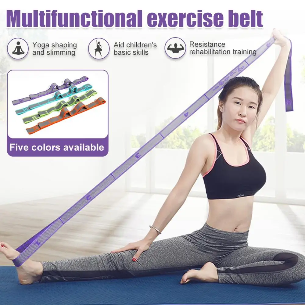 Qualilty Latin Training Yoga Stretch Band Fitness Elastic Band Resistance Bands