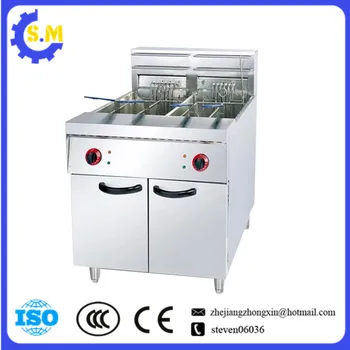 Online 56L Vertical Single Cylinder Double Screen Electric Fryer