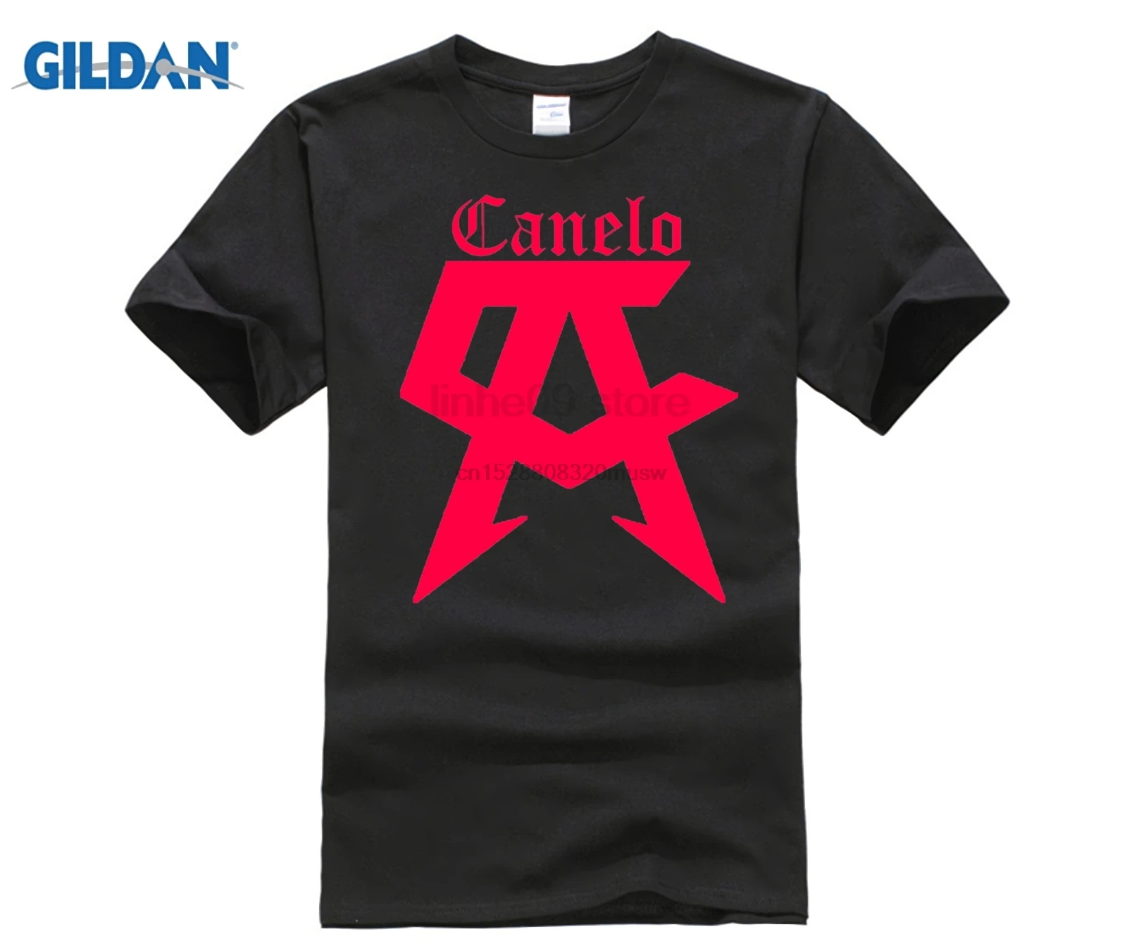CANELO-Черная футболка красный Саул Альварес боксер команда чемпионов все размеры