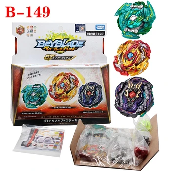 

Takara Tomy bayblade Burst B-149 Three sets of toys for Royal Supreme Deity Rotary Gyroscope beyblades B149 beyblade B155 B154
