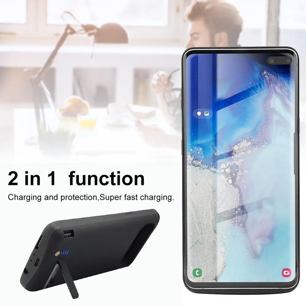 Чехол-аккумулятор для samsung Galaxy S10 5G внешняя батарея 6500mAh power Bank зарядная крышка для samsung S10 5G чехол для аккумулятора
