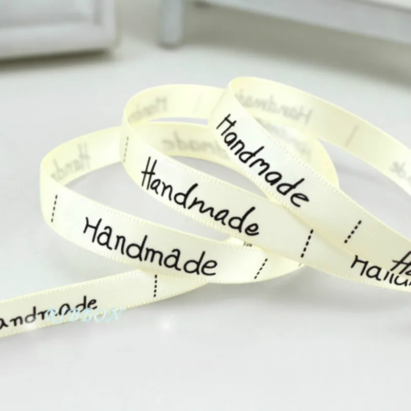 Атласная Лента ручной работы с принтом 3/8 дюйма (10 мм) (2 м)|satin ribbon|printed satin ribbonribbon for