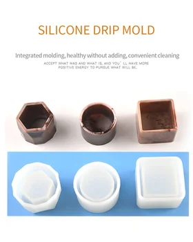 

Flower Invitation DIY Epoxy Resin Crafts Clay Storage Box Ashtray Flowerpot Silicone Mold for Jewelry Making