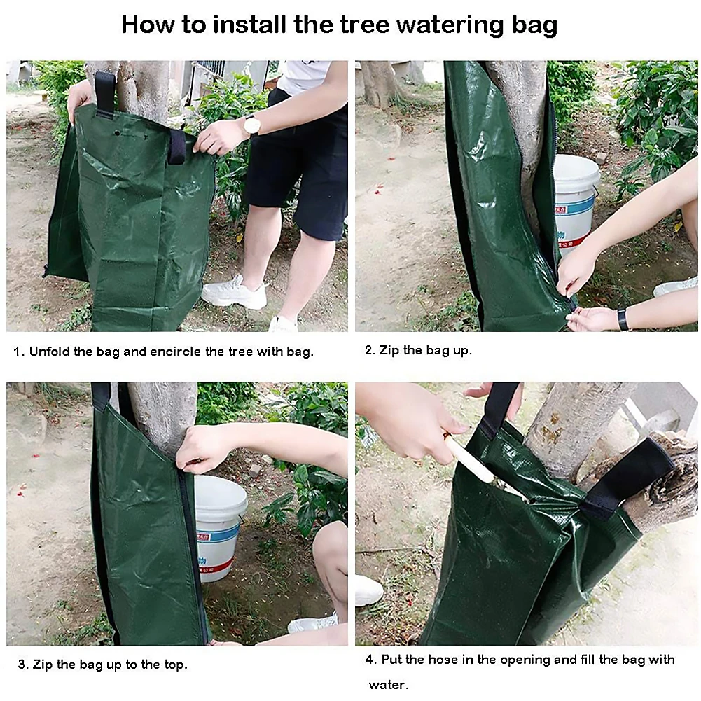 20 Gallon Tree Watering Bag Garden Plants Drip Irrigation Bags Slow Release Hanging Dripper Bag Reusable Agricultural Water Bags
