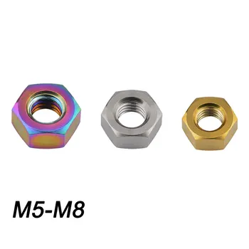 

Xingxi Titanium Nuts M5 M6 M8 Ti Hex Nut for Bicycle Motorcycle Car Fastening Nut