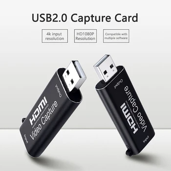 

Mini Video Capture Card Device USB 2.0 HDMI Video Grabber Record Box Game DVD Camcorder High-definition Camera Recording