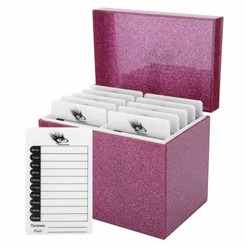 

Eyelash Storage Box 10 Layers Lashes Display Case Acrylic Cosmetic Storage Box Holder Makeup Organizer
