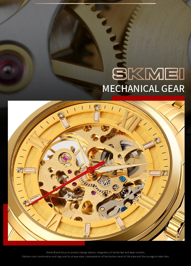 SKMEI 9222 Automatic Mechanical watch for Men description image 2